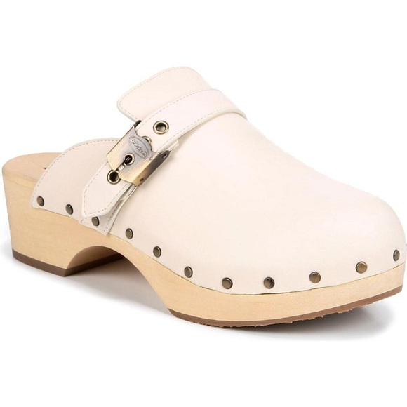 Dr. Scholl's Women's Original Clog Mule in Ivory Leather - Picture 1 of 10